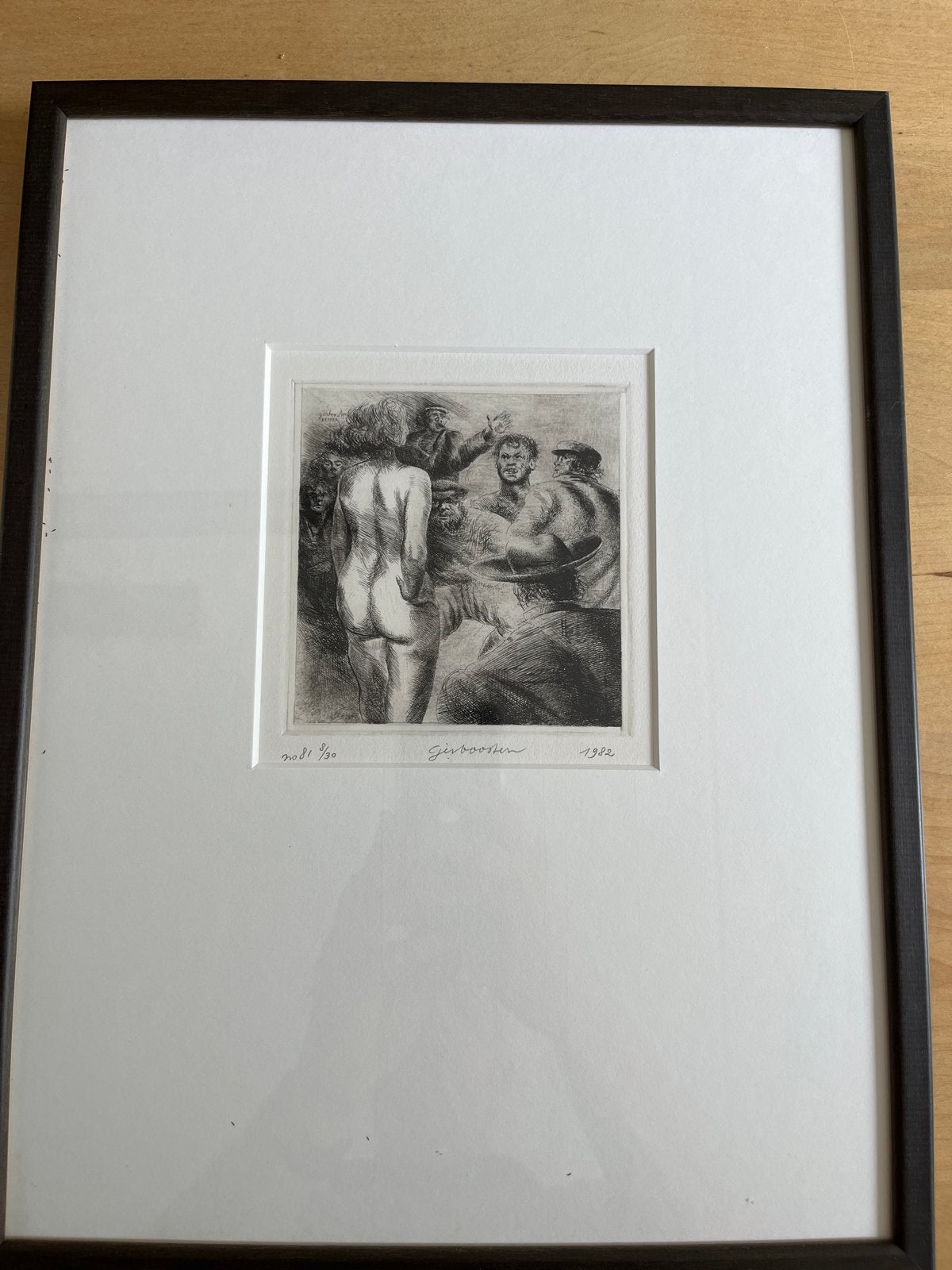 Set van 3 Etsen van Ger Boosten, 1982, Genummerd en Gesigne, Antiek en Kunst, Mythologie, Ophalen of Verzenden, 1950 - 1999, Genummerd