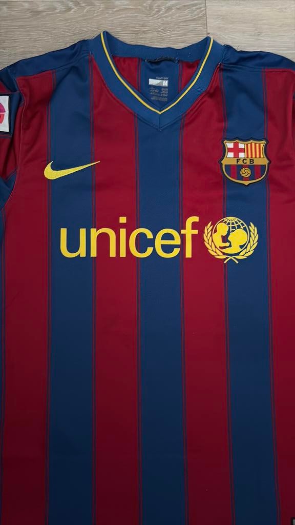 Nike FC Barcelona Thuisshirt 2009/2010 – Origineel – M, Sport en Fitness, Voetbal, Ophalen of Verzenden, Zo goed als nieuw, Shirt