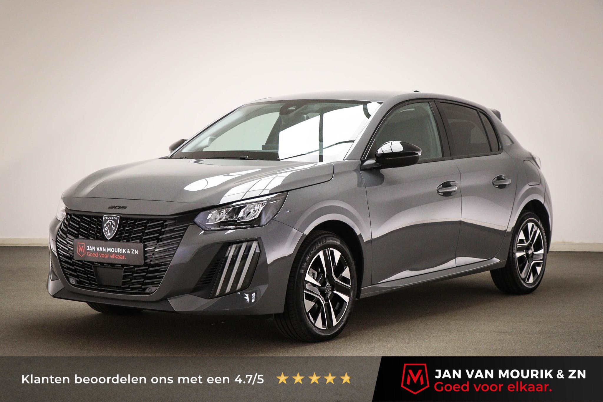 Peugeot 208 1.2 Hybrid 110 e-DCS6 Allure | LED | DAB | APPLE, 1195 kg, Gebruikt, 1199 cc, Leder en Stof