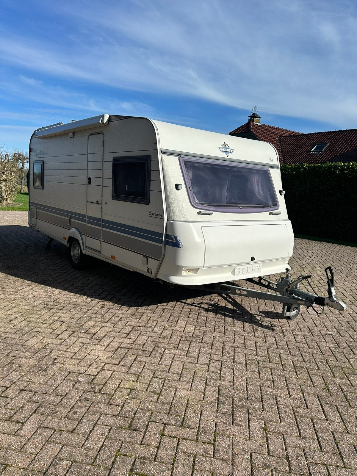 Hobby caravan 495, Caravans en Kamperen, Caravans, Particulier, tot en met 4, 1000 - 1250 kg, Rondzit, Hobby, Frans bed, 4 tot 5 meter