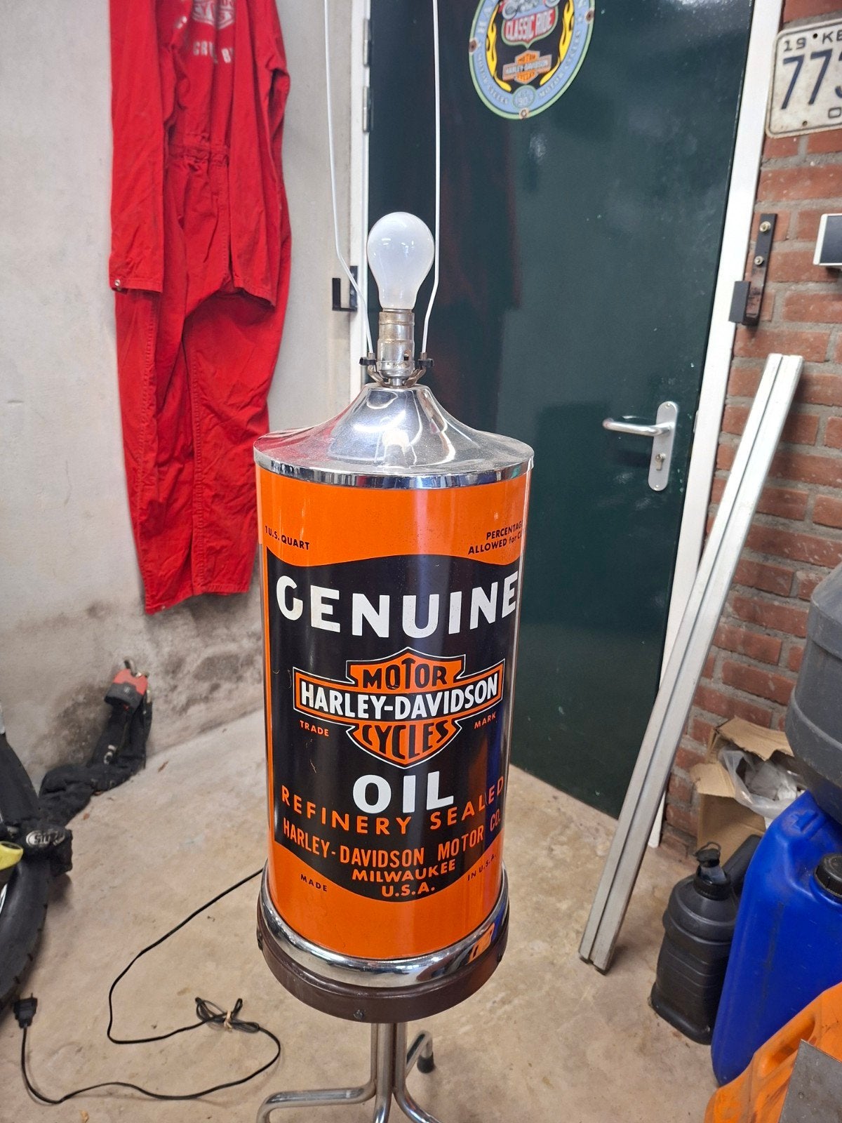 Harley-Davidson Schemerlampen, Huis en Inrichting, Ophalen, Zo goed als nieuw, E27 (groot)