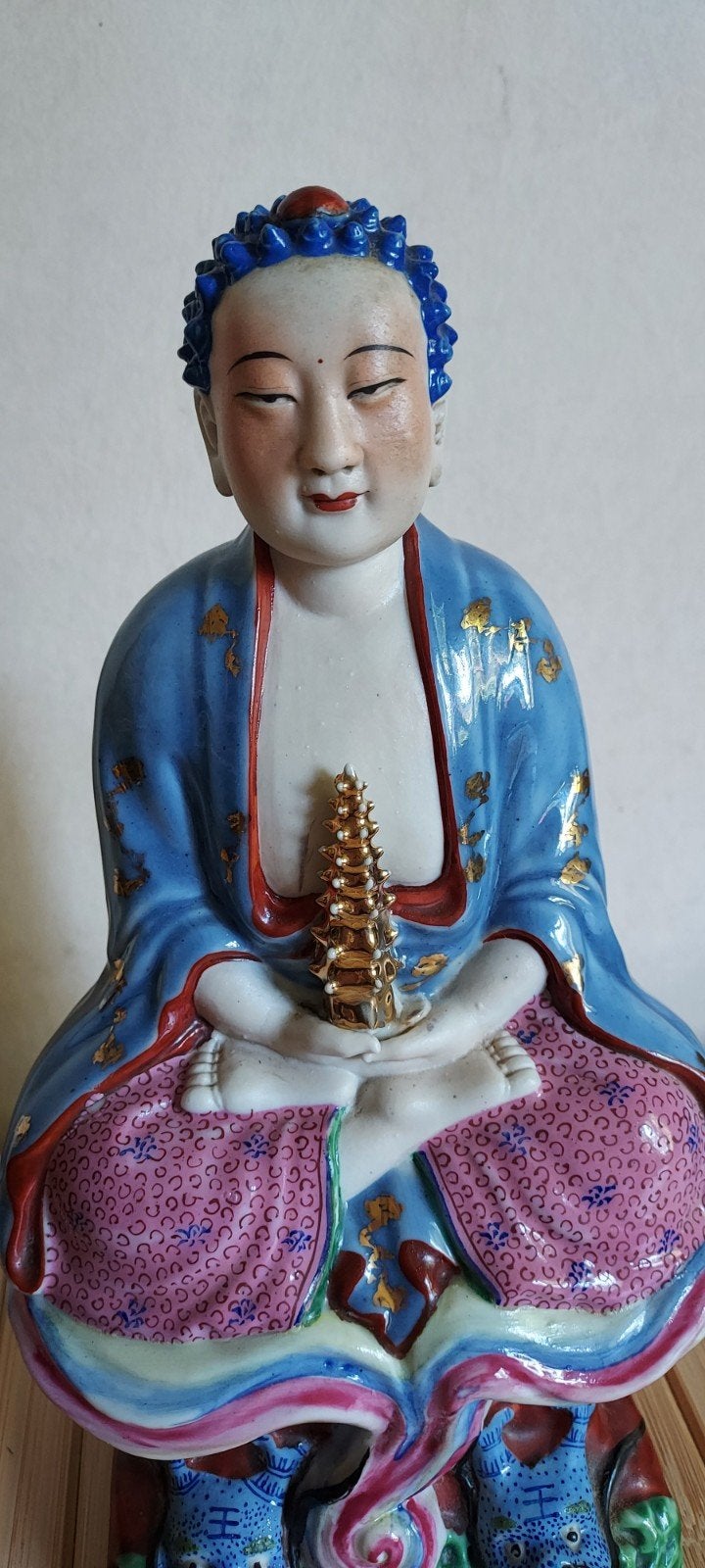 Medicijn buddha Famille rose,  Rong ji, Ophalen of Verzenden
