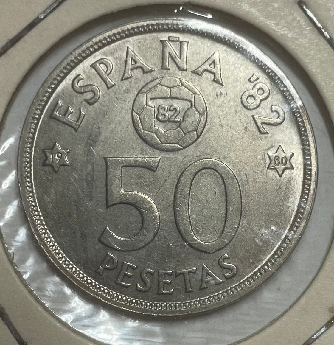 50 pesetas Spanje 1980, Ophalen of Verzenden