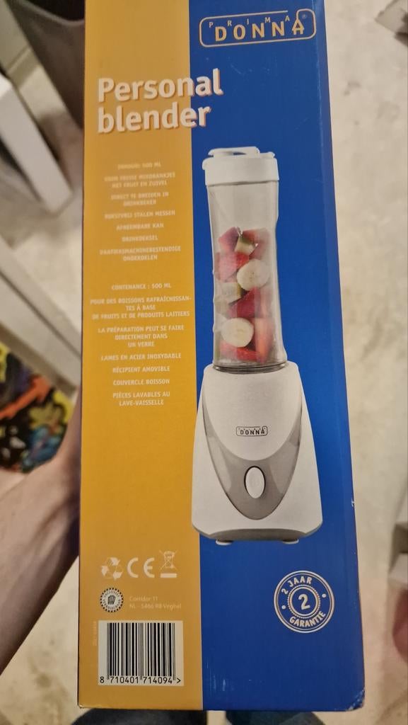 Prima Donna Personal blender, Witgoed en Apparatuur, Blenders, Ophalen of Verzenden