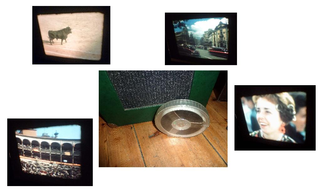 16mm film amateur Barcelona 110m silent jaren 50 mooi kleur, Audio, Tv en Foto, Filmrollen, Ophalen of Verzenden, 16mm film