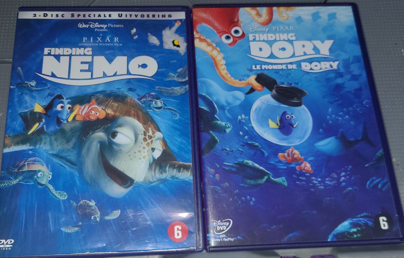 Finding Nemo & Finding Dory DVD - Speciale Uitvoering, Gebruikt, Animatie, Nederlands, Ophalen of Verzenden