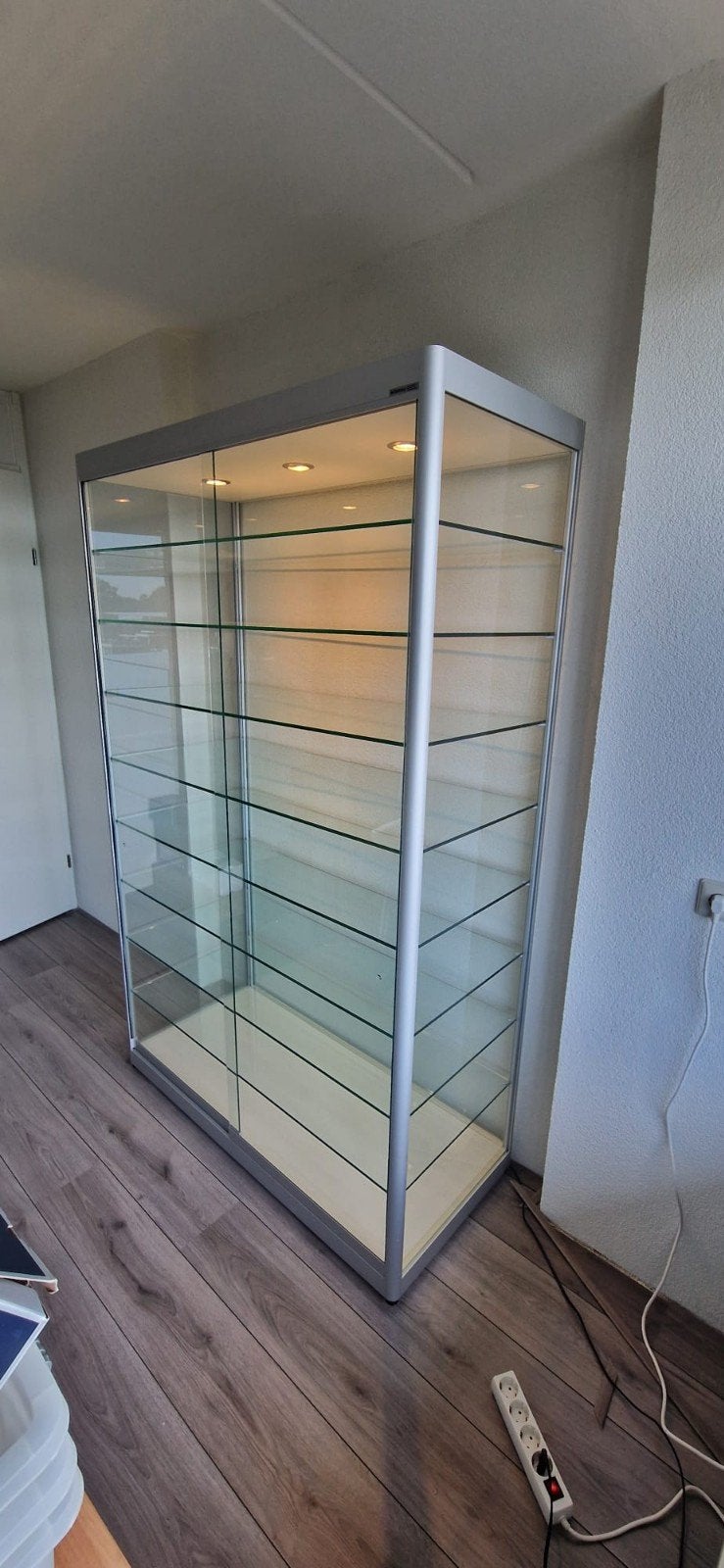 siletsy Vitrine - Zilver - Kwart Rond Profiel, Ophalen, 25 tot 50 cm