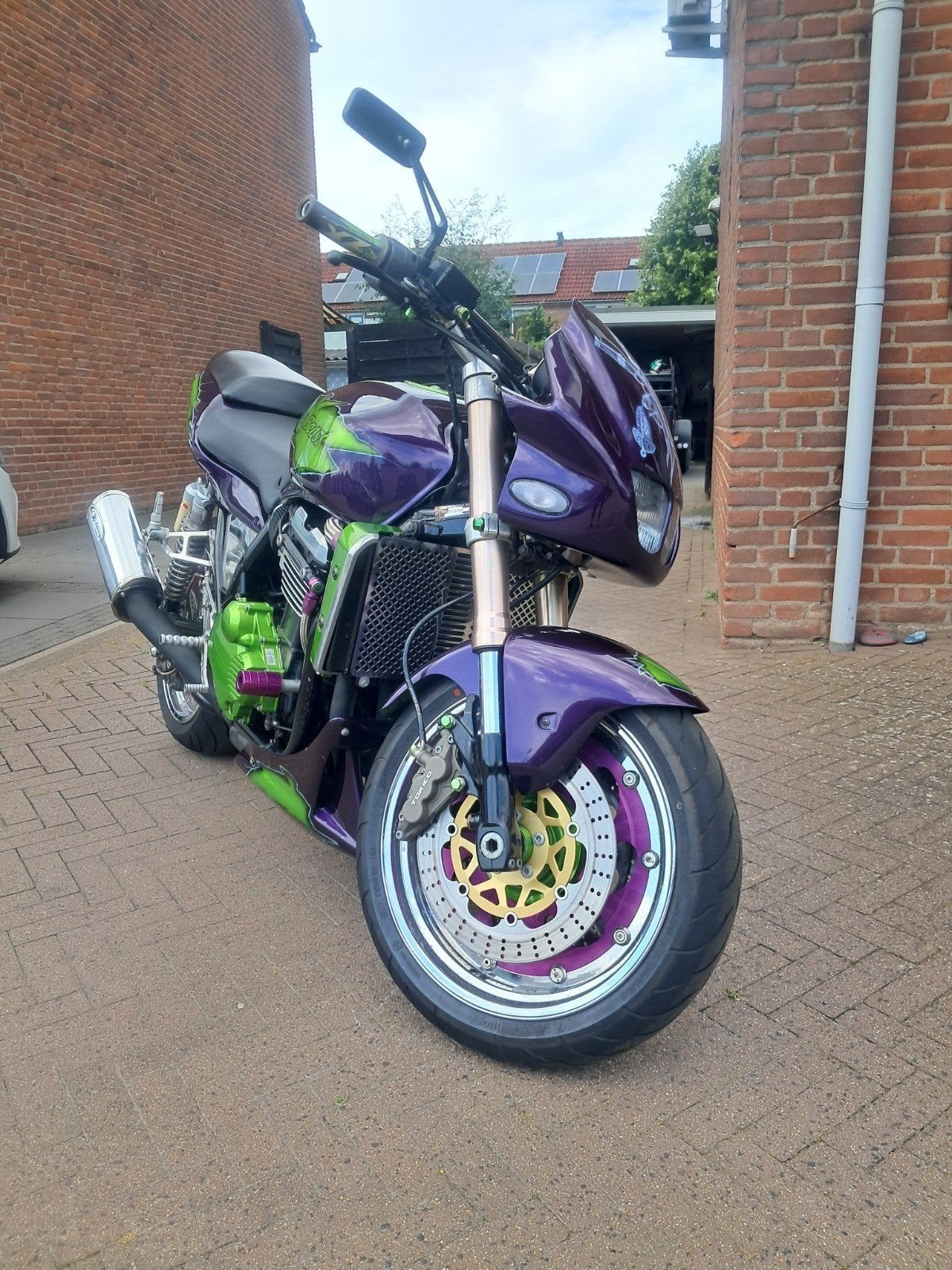 Unieke Kawasaki Zrx1100 Custom - Opvallend en Krachtig, 4 cilinders, Gebruikt, Particulier, Meer dan 35 kW