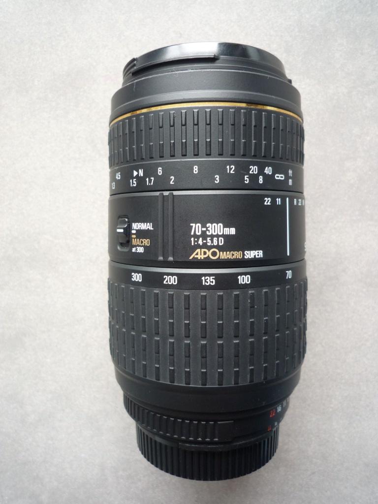 Lens Sigma 70-300mm 1:4-5.6D APO macro super, Ophalen, Gebruikt, Overige typen, Zoom
