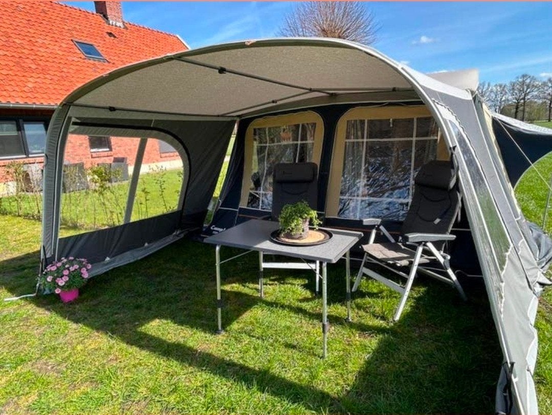 Camp-let Concorde vouwwagen met nieuwe banden en luifel, Caravans en Kamperen, Ophalen of Verzenden, Camp-Let, Grijs, Tot en met 4
