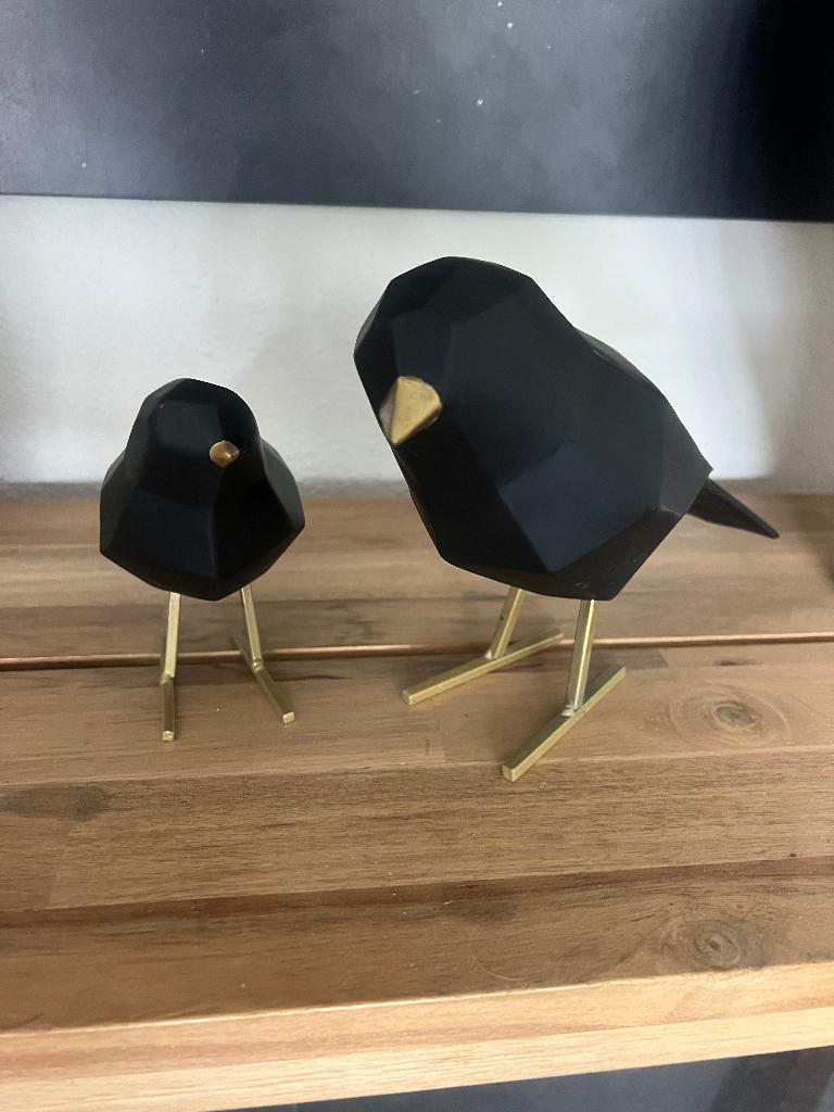 Leuke vogel set, Huis en Inrichting, Woonaccessoires | Overige, Ophalen of Verzenden, Zo goed als nieuw, Zwart