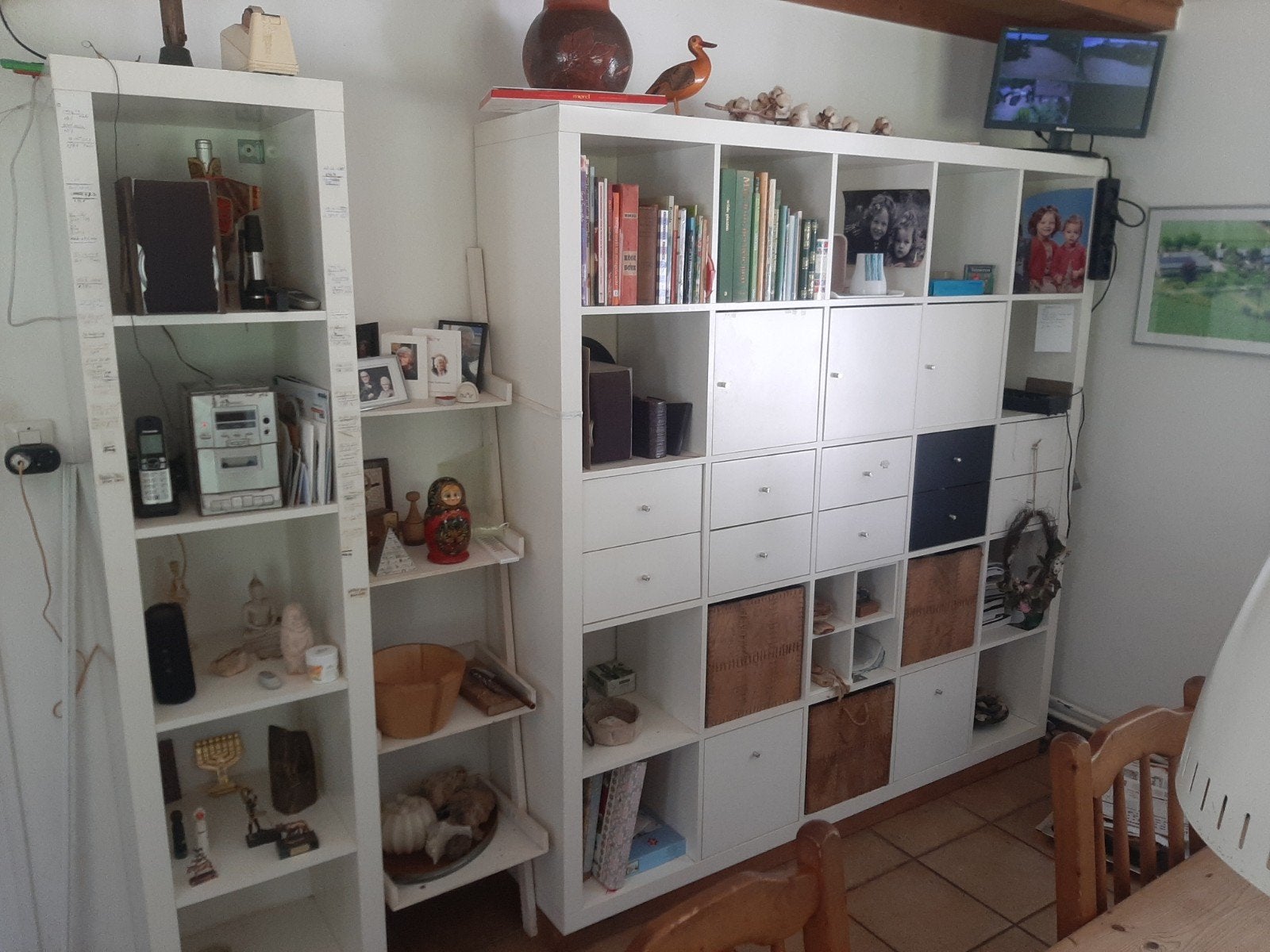 Witte ikea wandkasten, Ophalen, Gebruikt, 25 tot 50 cm
