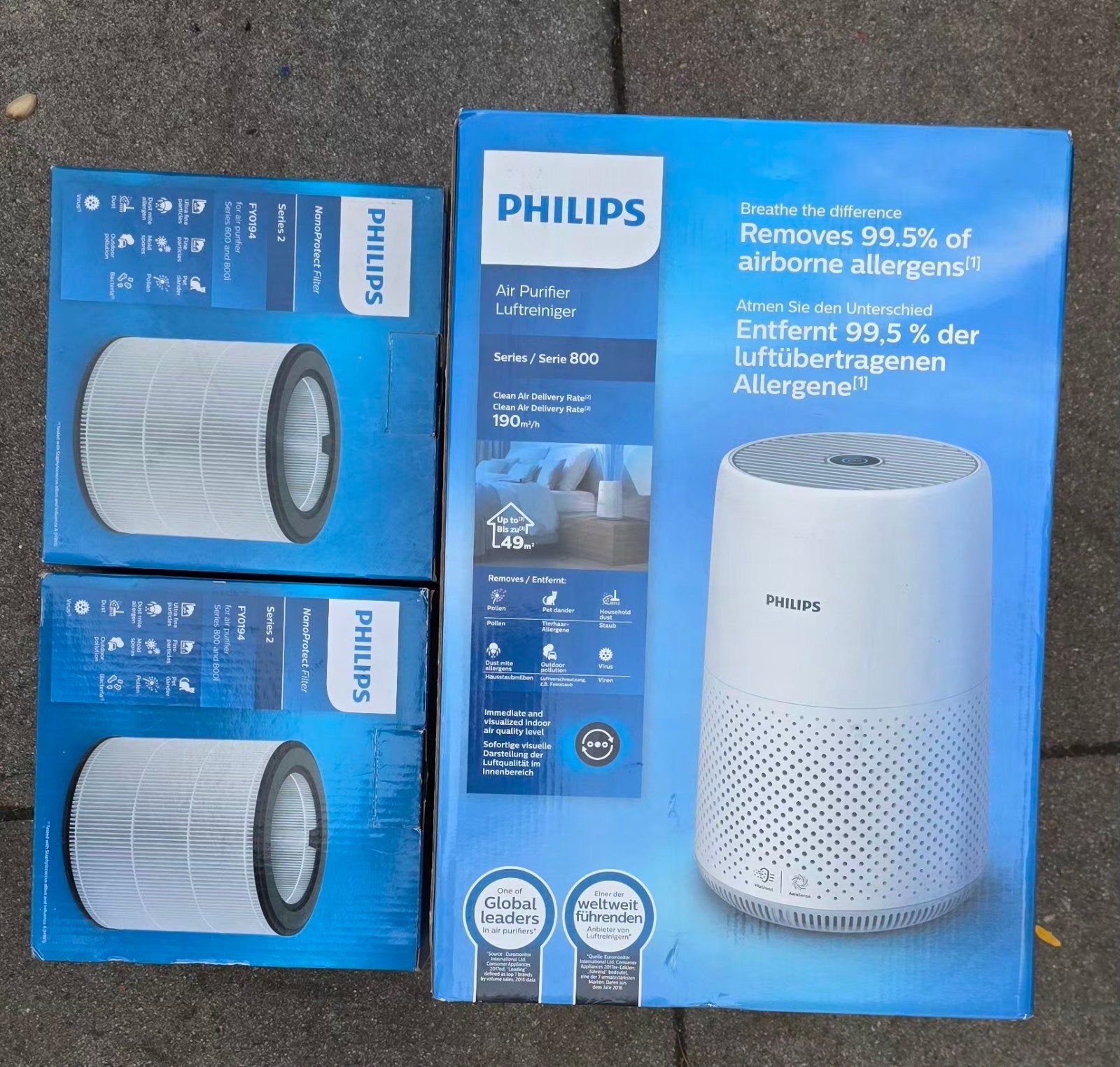 Philips Luchtreiniger Series 800 + 2 Extra Originele Filters, Ophalen of Verzenden, Luchtreiniger