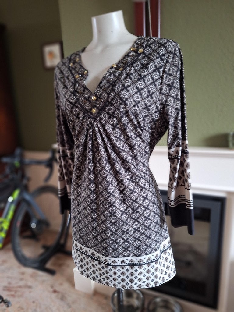 K-design K Design grijs zwarte jurk XXL, Kleding | Dames, Jurken, K-design, Verzenden, Zwart, Maat 46/48 (XL) of groter