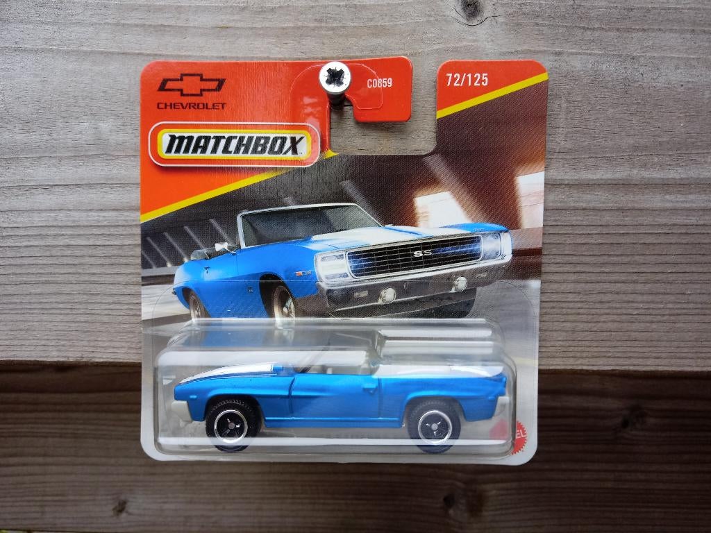 Chevrolet Camaro SS 396 '69 Matchbox, Hobby en Vrije tijd, Modelauto's | Overige schalen, Ophalen, Nieuw, Auto