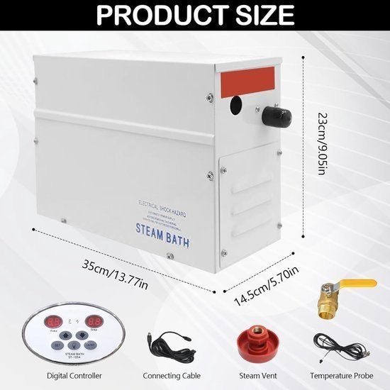 Sauna Stoomgenerator – Stoomgenerator – Stoombad Verwarming, Corvance B.V., Verzenden, Nieuw, Corvancebol@gmail.com