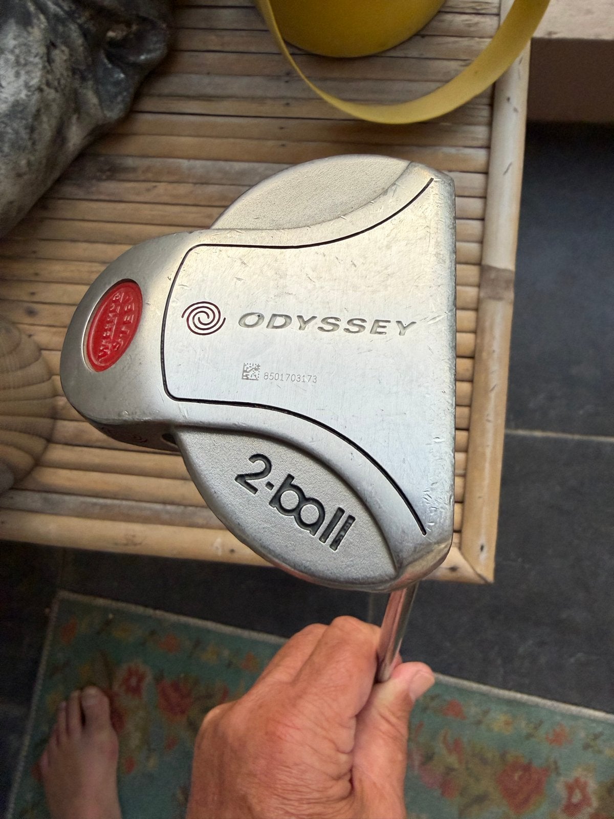 Odyssey White Steel 2-Ball Putter - Gebruikt, Ophalen, Gebruikt, Club, Overige merken