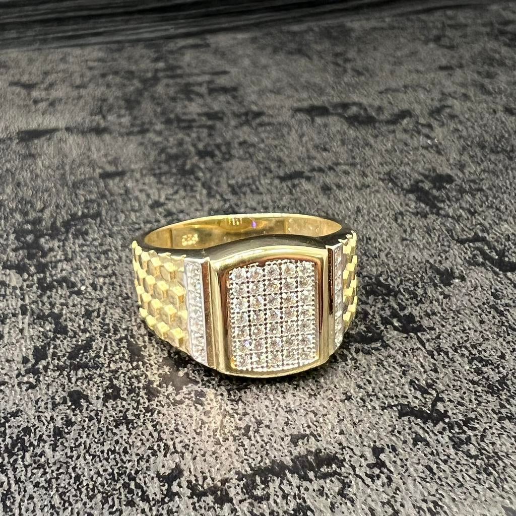 14 karaat gouden ring prachtig model, Ophalen of Verzenden, Zo goed als nieuw, Goud, Dame