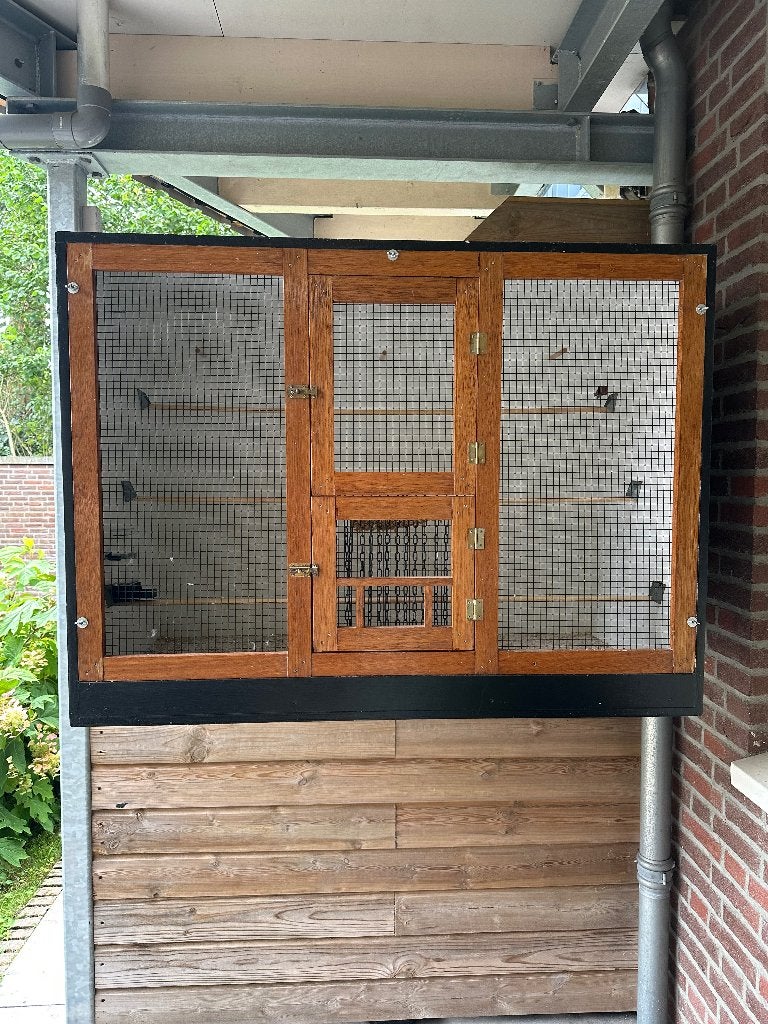 Vogelkooi supermooi eigenbouw, Ophalen, Gebruikt, Hout, Vogelkooi