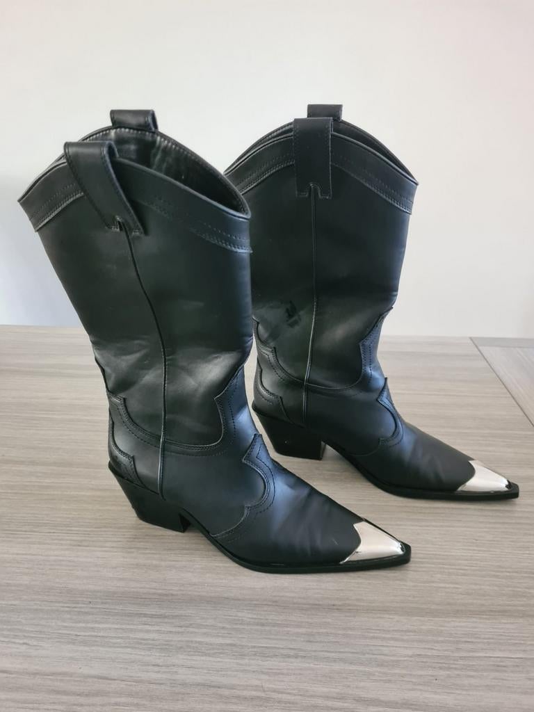 zara maat 39 cowboy laarzen nieuw, Hoge laarzen, Nieuw, Ophalen of Verzenden, Zara