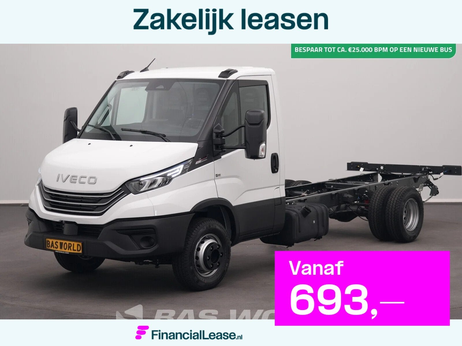 Iveco Daily 72C21 Automatiek 4100wb Luftfederung CarPlay ACC, Automaat, Stof, Euro 6, 4 cilinders