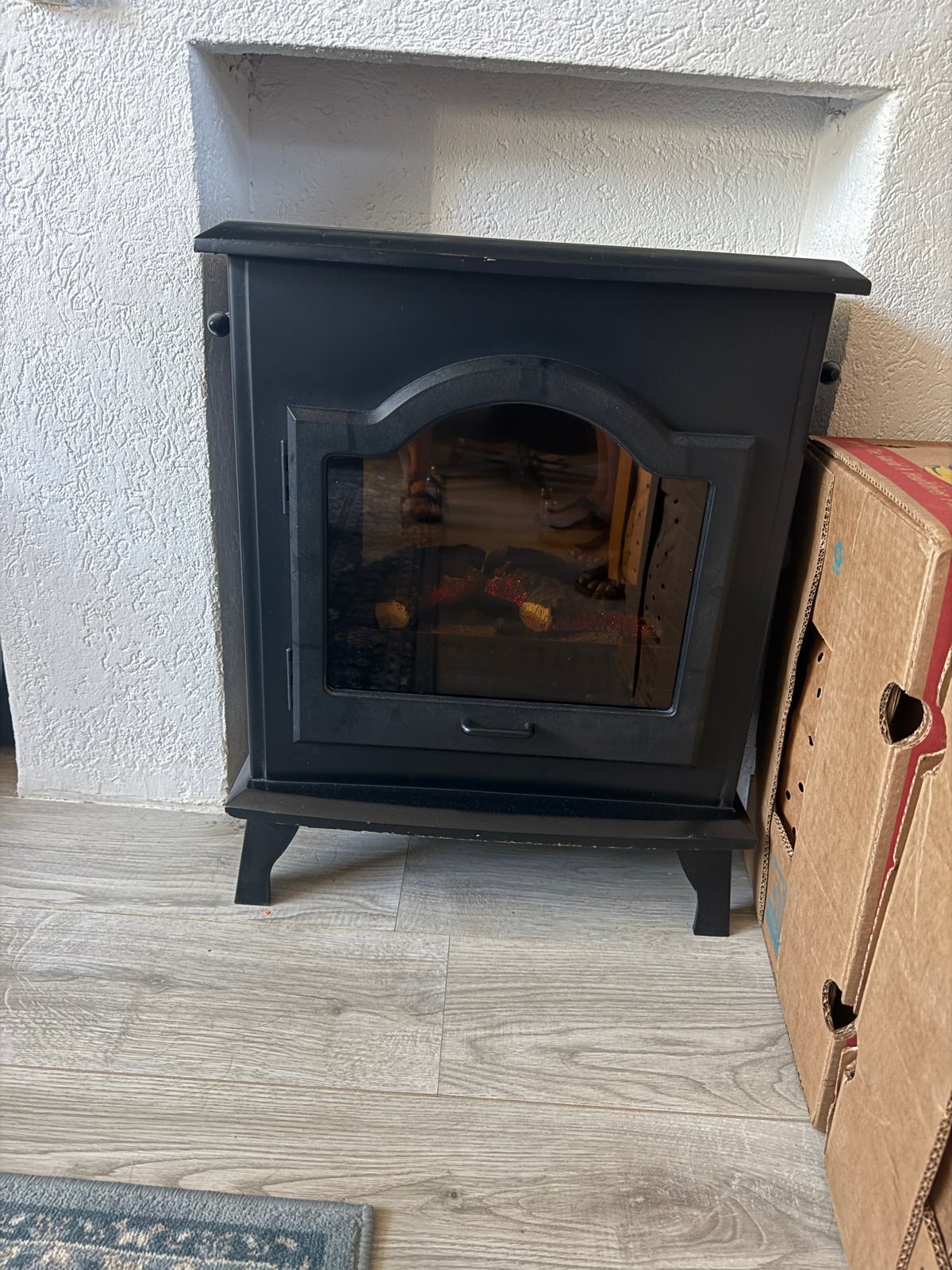 Elektrische haard - Sfeervol en direct warmte, Ophalen, Gebruikt, Vrijstaande haard, Elektrische haard