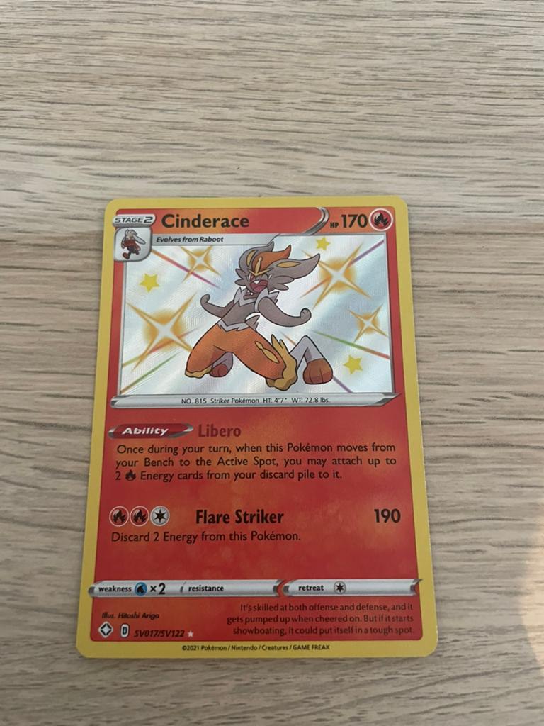 Shiny cinderace, Ophalen of Verzenden, Zo goed als nieuw