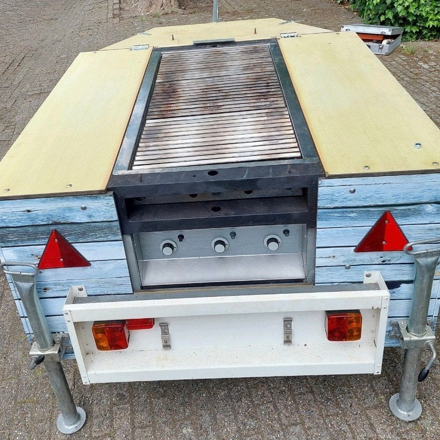 BBQ Aanhanger met IVAS BBQ, Tuin en Terras, Gasbarbecues, Ophalen