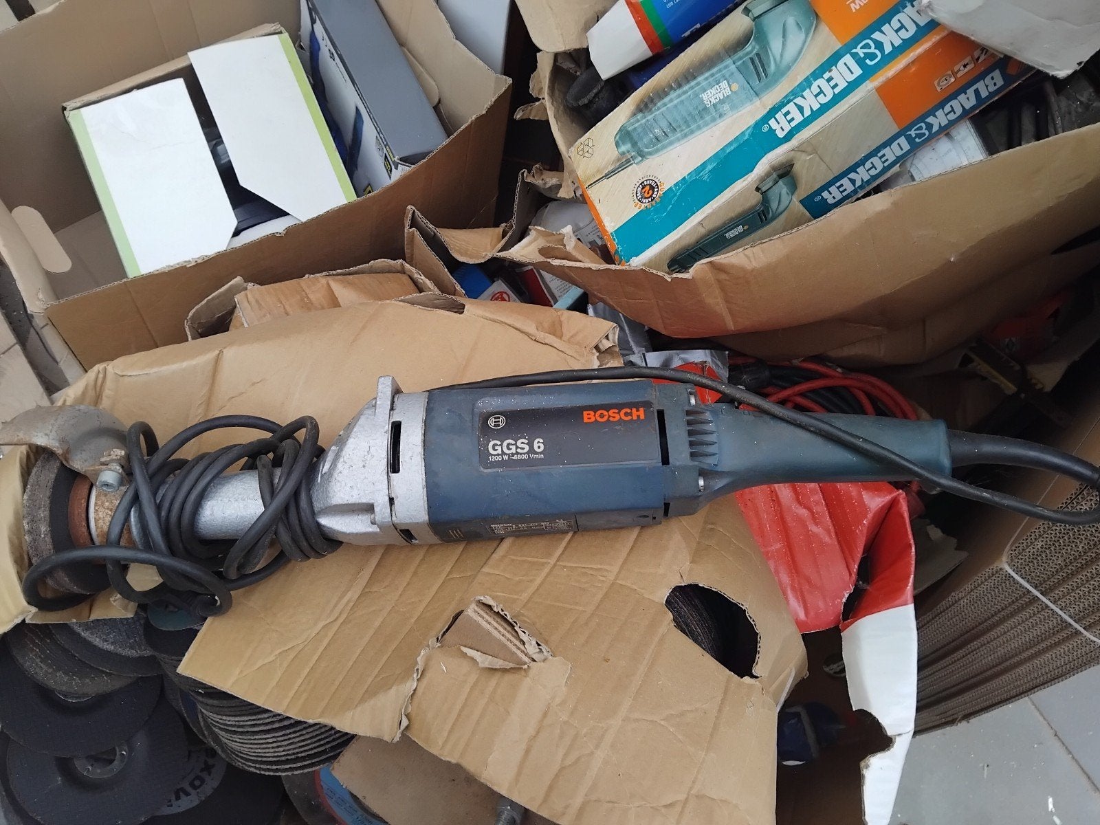 Bosch GGS 6 Slijpmachine - Krachtige Rechte Slijper, Doe-het-zelf en Verbouw, Ophalen of Verzenden, Gebruikt, 1000 watt of meer