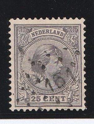 Puntstempel 161 op 42 1891 Kon.Wilhelmina, Postzegels en Munten, Ophalen of Verzenden, T/m 1940, Gestempeld