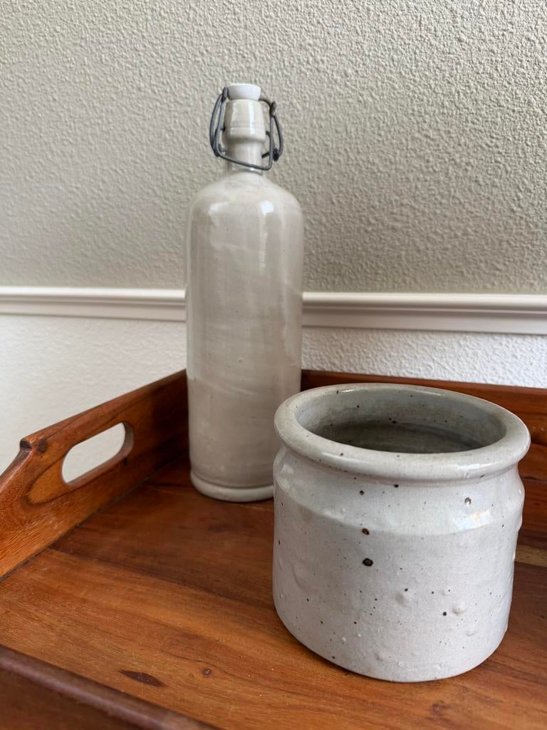 Oude franse grès - midden vorige eeuw - 2 stuks, Antiek en Kunst, Curiosa en Brocante, Ophalen of Verzenden