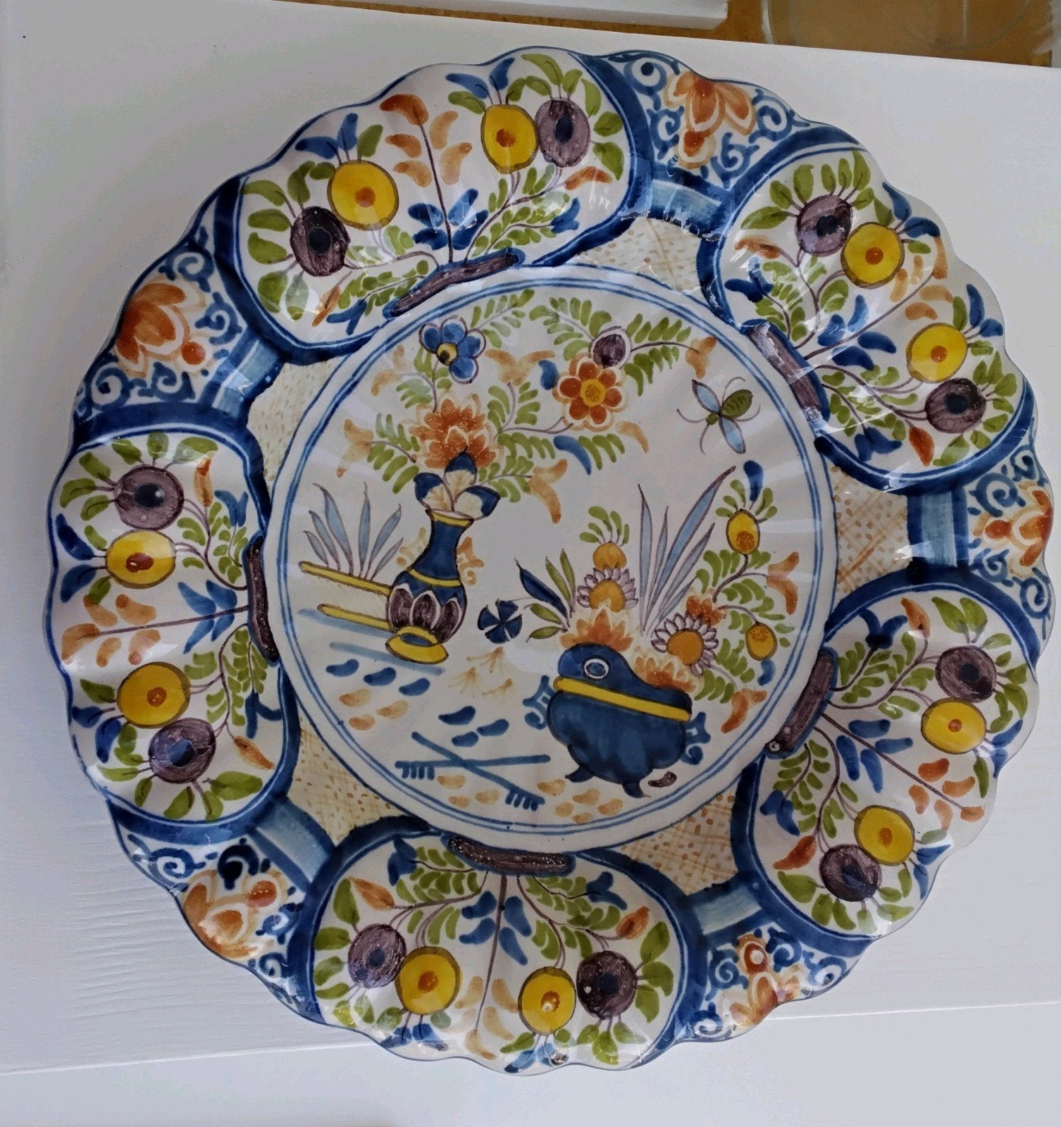 Plooischotel Royal Tichelaar Makkum. Wandbord 28cm., Ophalen of Verzenden
