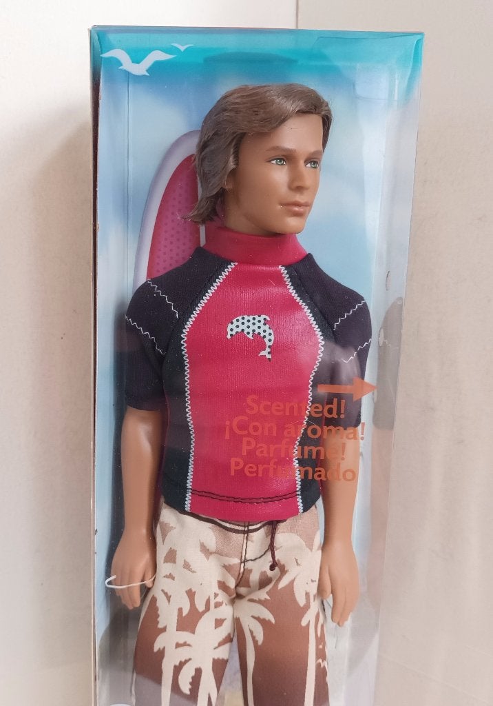 Barbie Mattel Ken Blaine California Boy met doos zonnebril, Ophalen of Verzenden, Pop