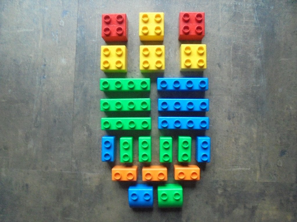 Lego Quatro Brick Set 31 (zie foto's), Ophalen of Verzenden, Gebruikt, Losse stenen, Lego