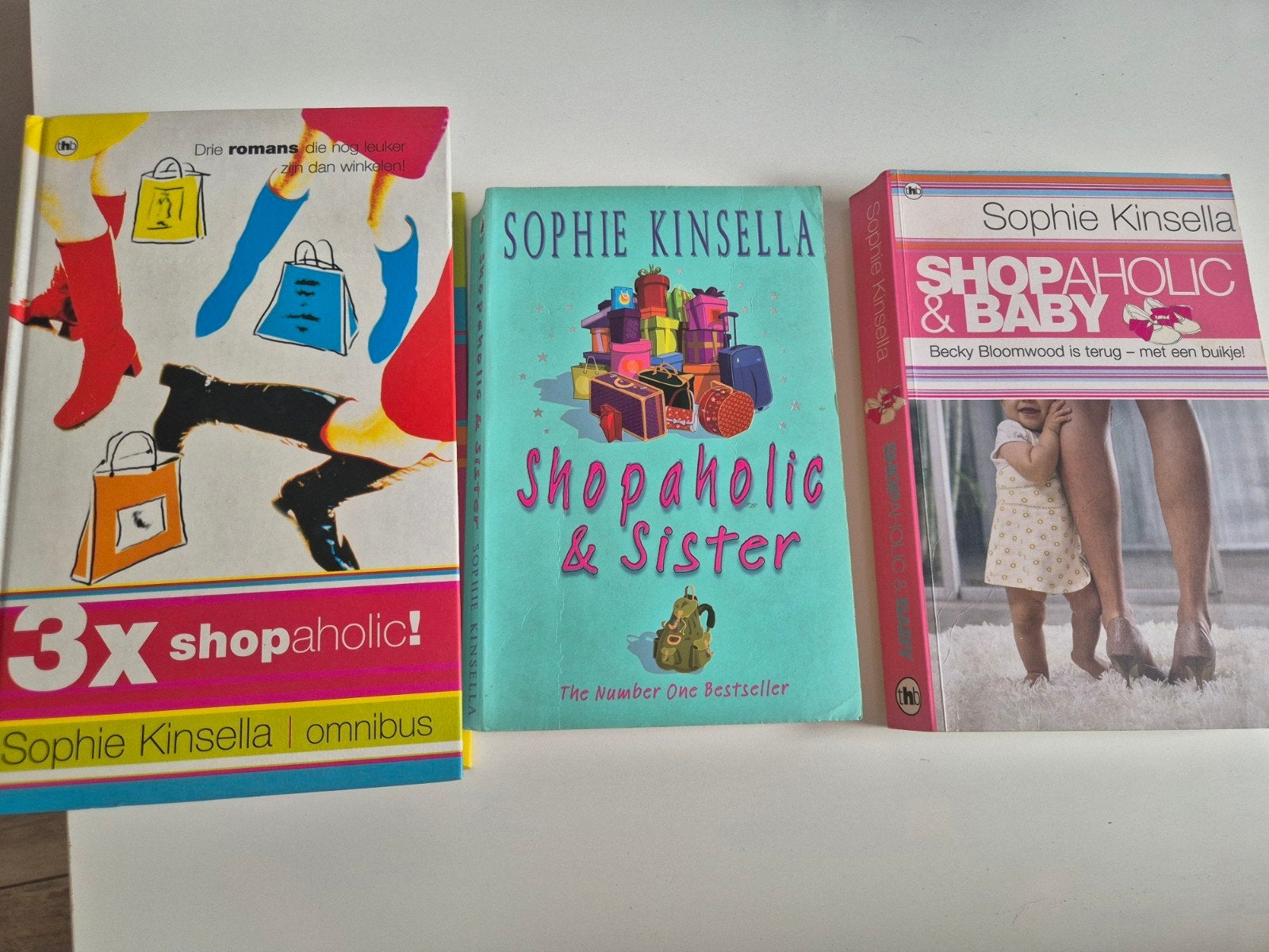 3x Shopaholic! & Shopaholic & Sister & Shopaholic & Baby, Ophalen of Verzenden, Gelezen, Sophie Kinsella, Nederland