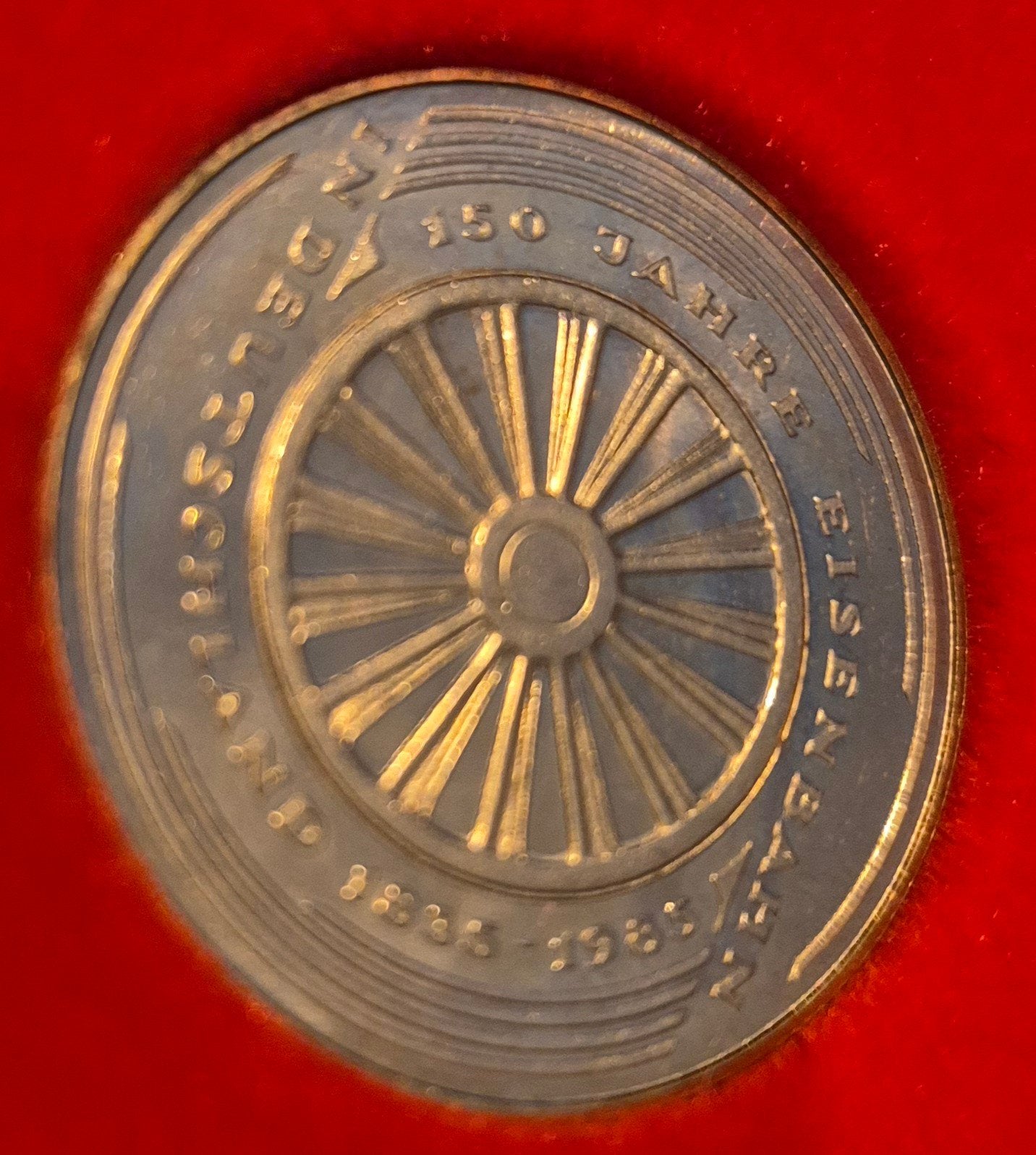 Duitse 5 Mark munt - 150 Jaar Spoorwegen, Ophalen of Verzenden, Duitsland, Losse munt