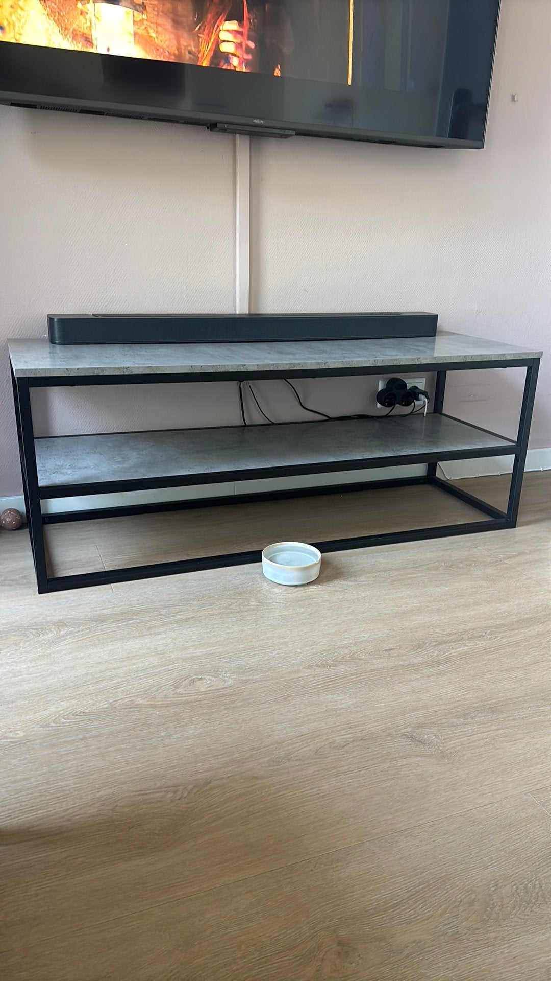 TV meubel/kastje - JYSK Dokkendal, Ophalen, Gebruikt, 100 tot 150 cm, Minder dan 100 cm