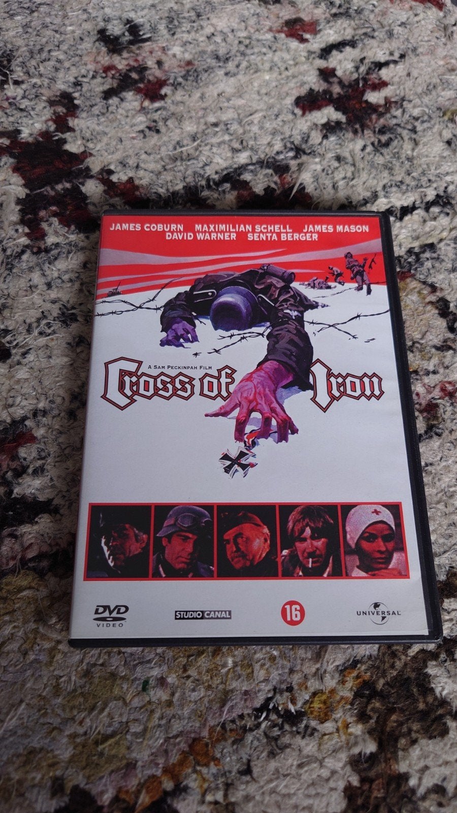 Cross of Iron DVD - Sam Peckinpah Oorlogsfilm, Vanaf 16 jaar, Duits, Ophalen of Verzenden, Zo goed als nieuw