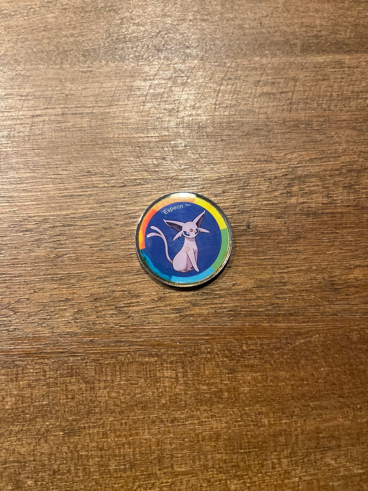 Pokémon Espeon munt 2001 - Zeldzaam verzamelobject, Ophalen of Verzenden, Zo goed als nieuw, Overige typen