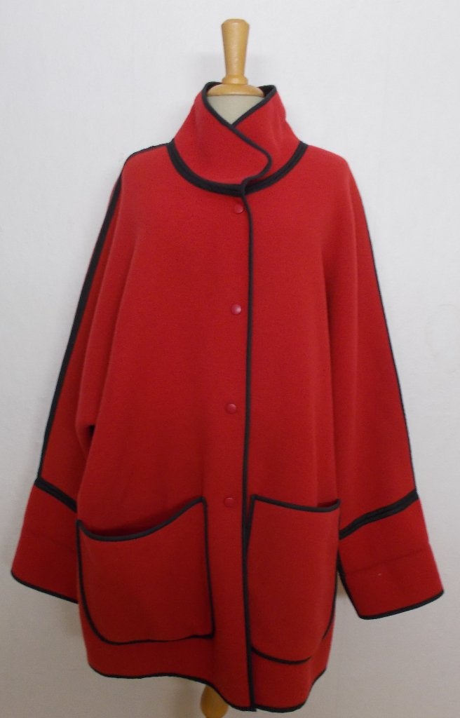 Prachtige 2 zijdig draagbare 80% wollen jas van Skorpi! XL, Ophalen of Verzenden, Zo goed als nieuw, Maat 46/48 (XL) of groter