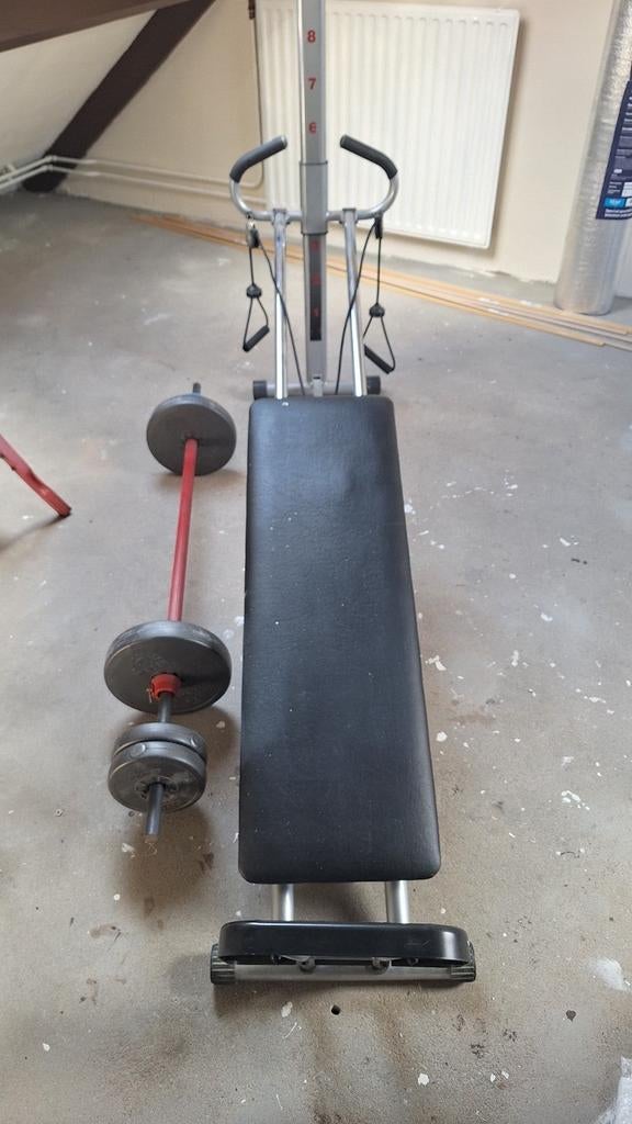 Gym bench press., Ophalen of Verzenden, Zo goed als nieuw, Fitnessbank