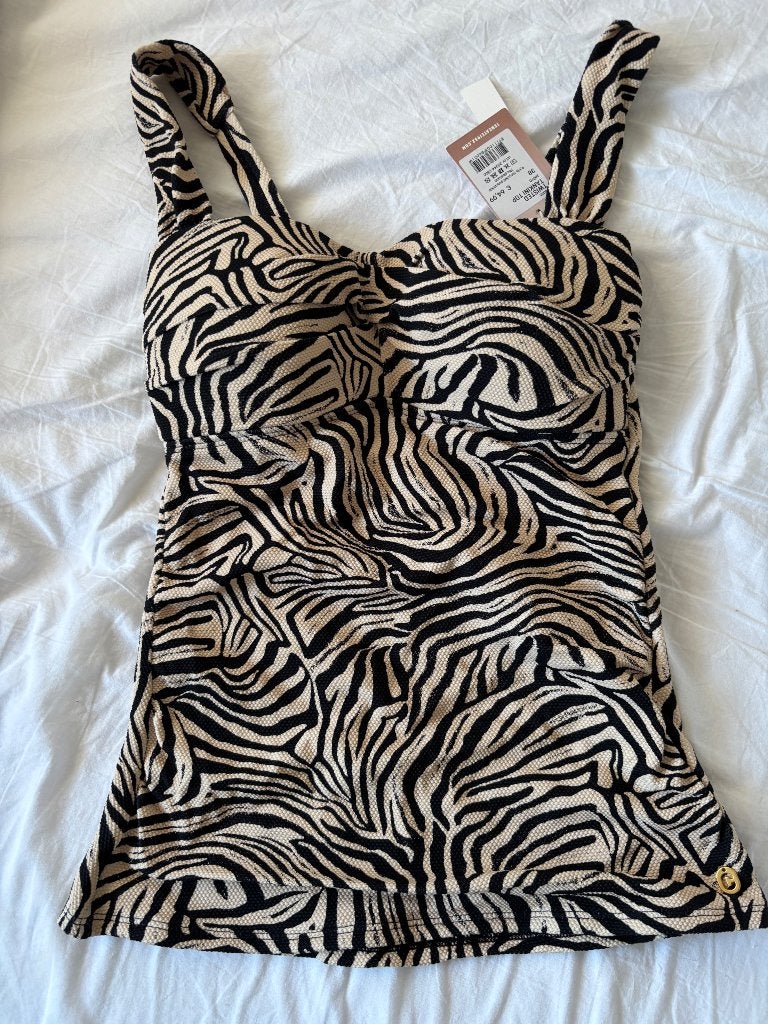 Tankini top met slip, Kleding | Dames, Badmode en Zwemkleding, Ophalen of Verzenden, Nieuw, Zwart, Overige typen