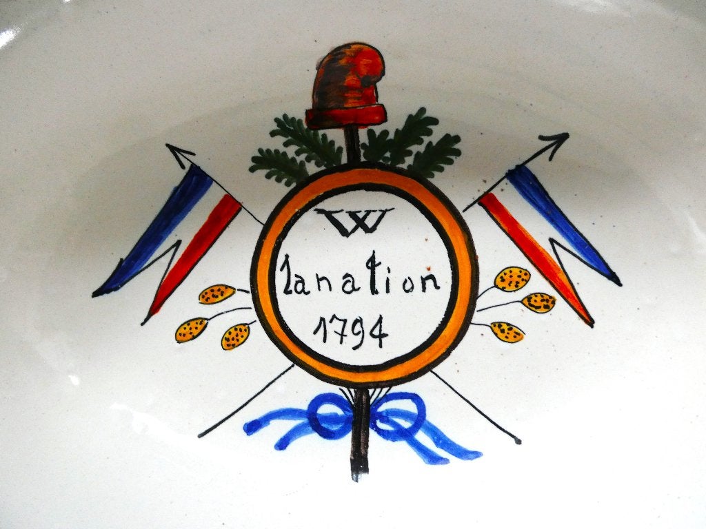 Scheerbekken aderlaatbekken revolutionair 1794 La Nation, Antiek en Kunst, Ophalen of Verzenden
