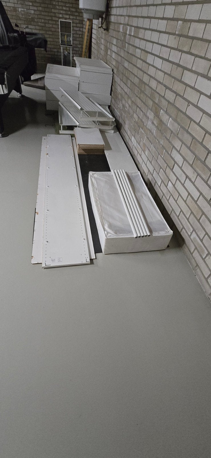 Witte paxkast 236mm x 35mm + diverse andere onderdelen, Ophalen, Gebruikt, 200 cm of meer, 50 tot 100 cm
