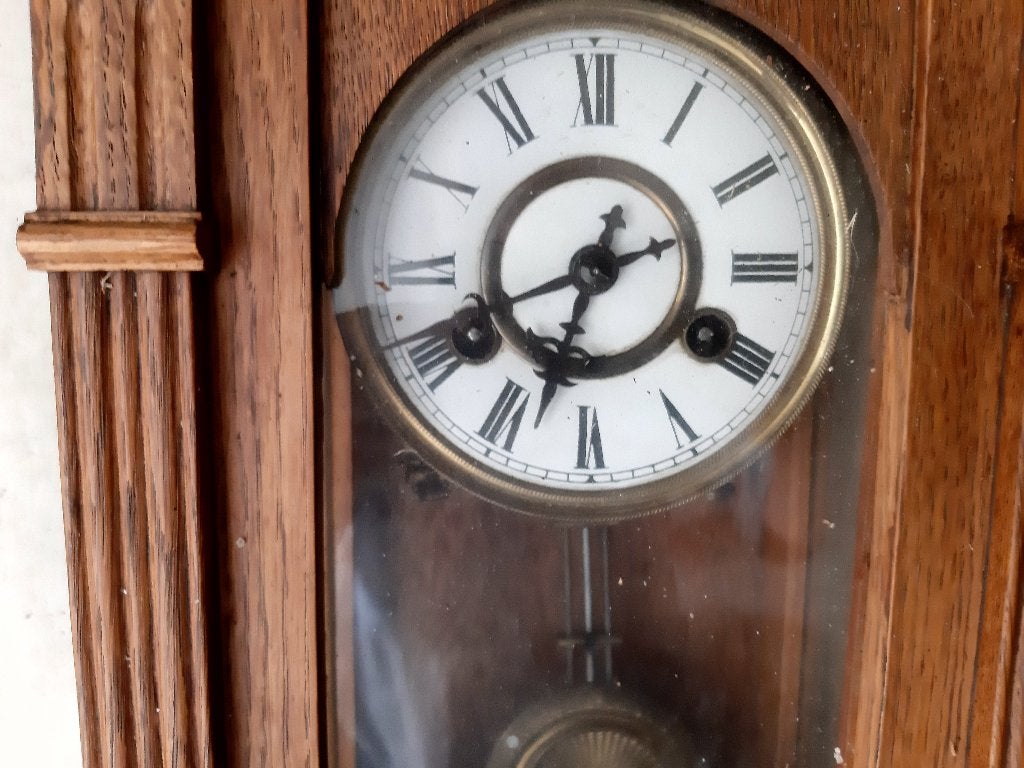 Antieke mini regulateur., Ophalen of Verzenden