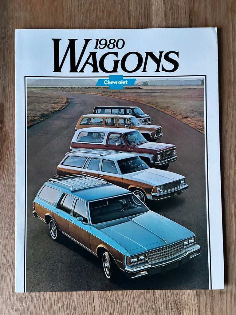 1980 Chevrolet Wagons brochure, Ophalen of Verzenden, Zo goed als nieuw, Chevrolet