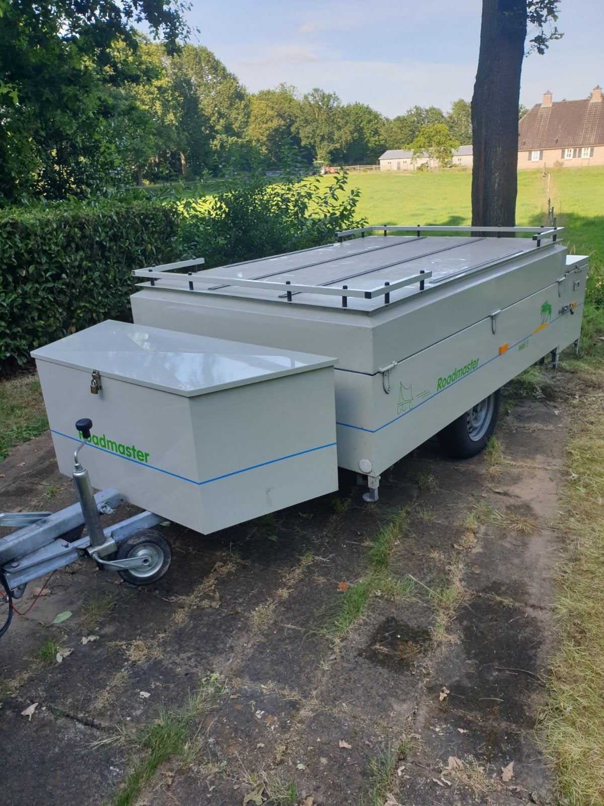 Roadmaster midi s vouwwagen met voortent en luifel, Caravans en Kamperen, Ophalen, Blauw, Tot en met 4, Overige merken