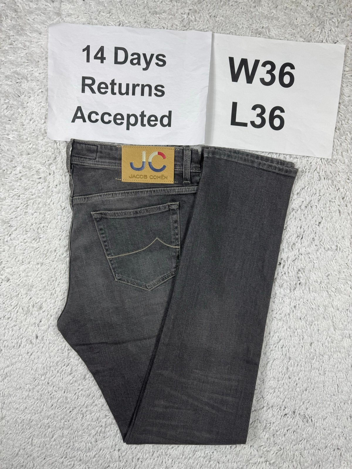 Jacob Cohën Bard J688 Jeans Regular Slim Grijs W36 L36 3214, W36 - W38 (confectie 52/54), G, G, G