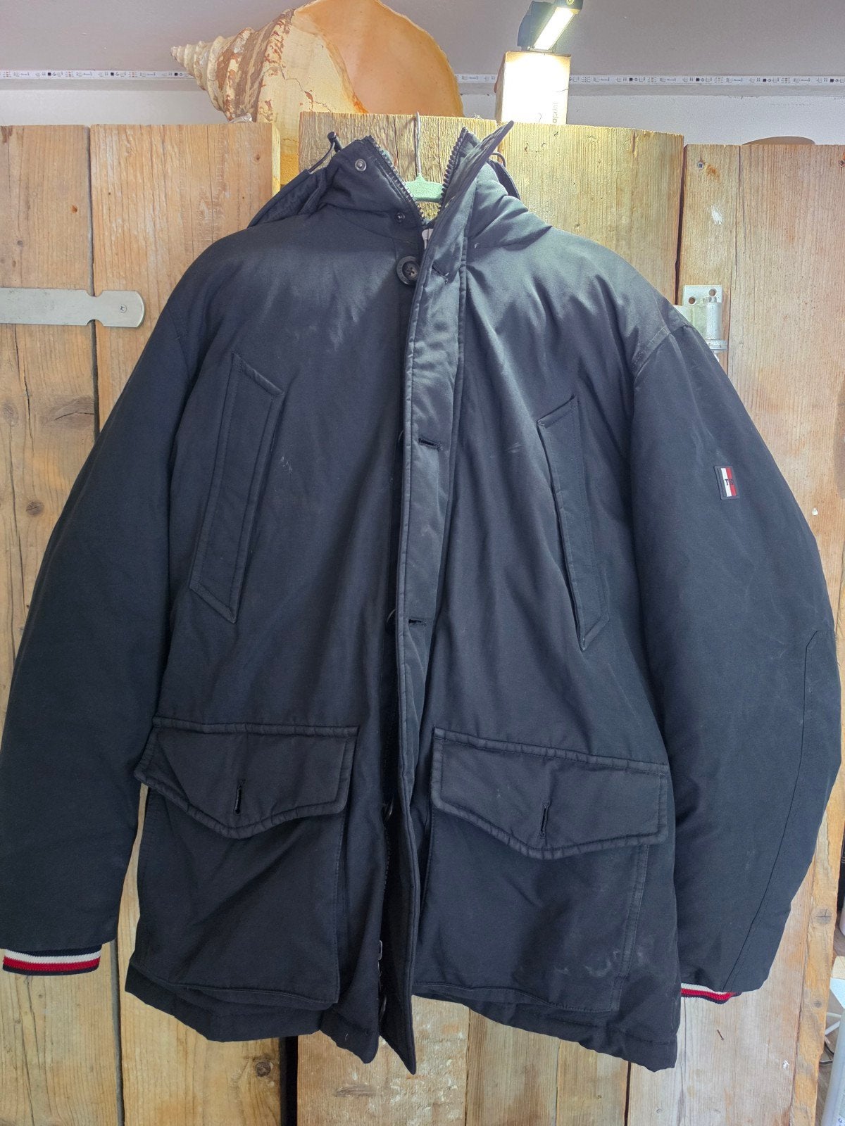 Tommy Hilfiger TH Tech Donsjas Heren XL Zwart, Kleding | Heren, Jassen | Winter, Zwart, Tommy Hilfiger, Maat 56/58 (XL), Ophalen of Verzenden
