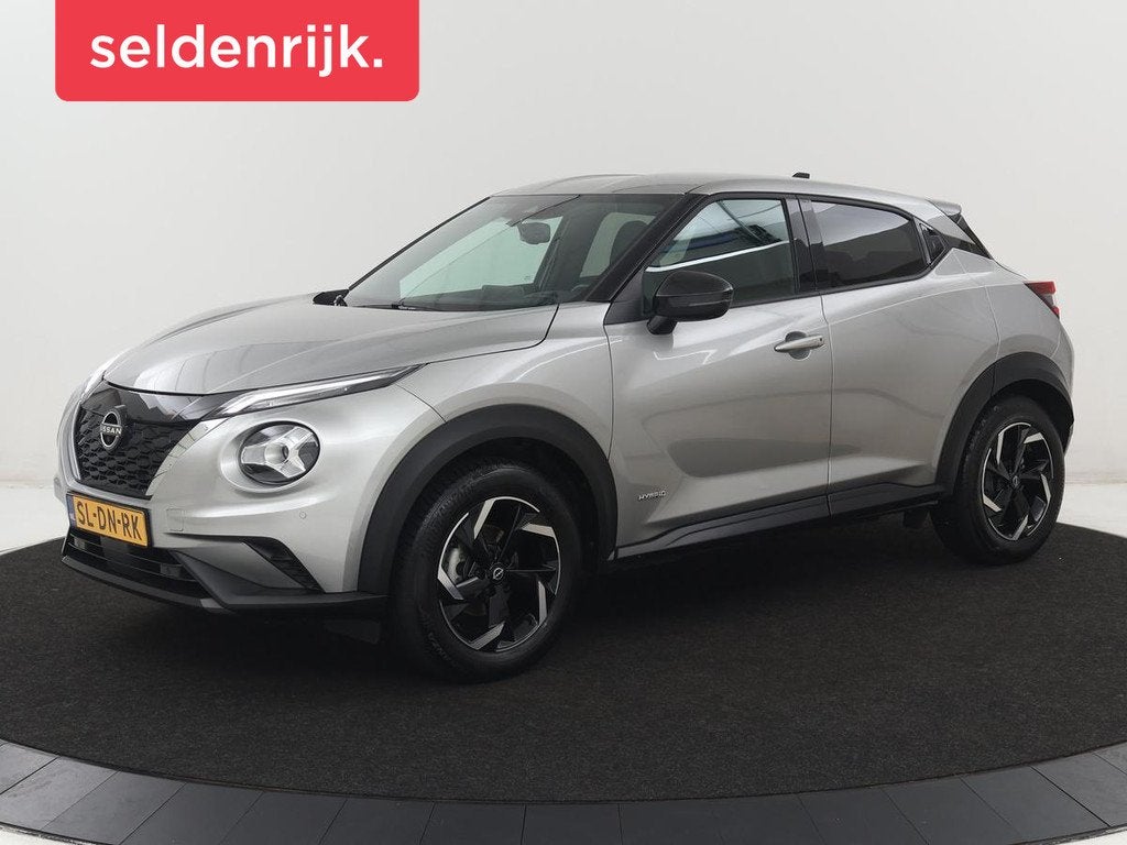 Nissan Juke 1.6 Hybrid Tekna | 360 Camera | Adaptive cruise, Auto's, Nissan, 1300 kg, Leder en Stof, Bedrijf, Hybride Elektrisch/Benzine